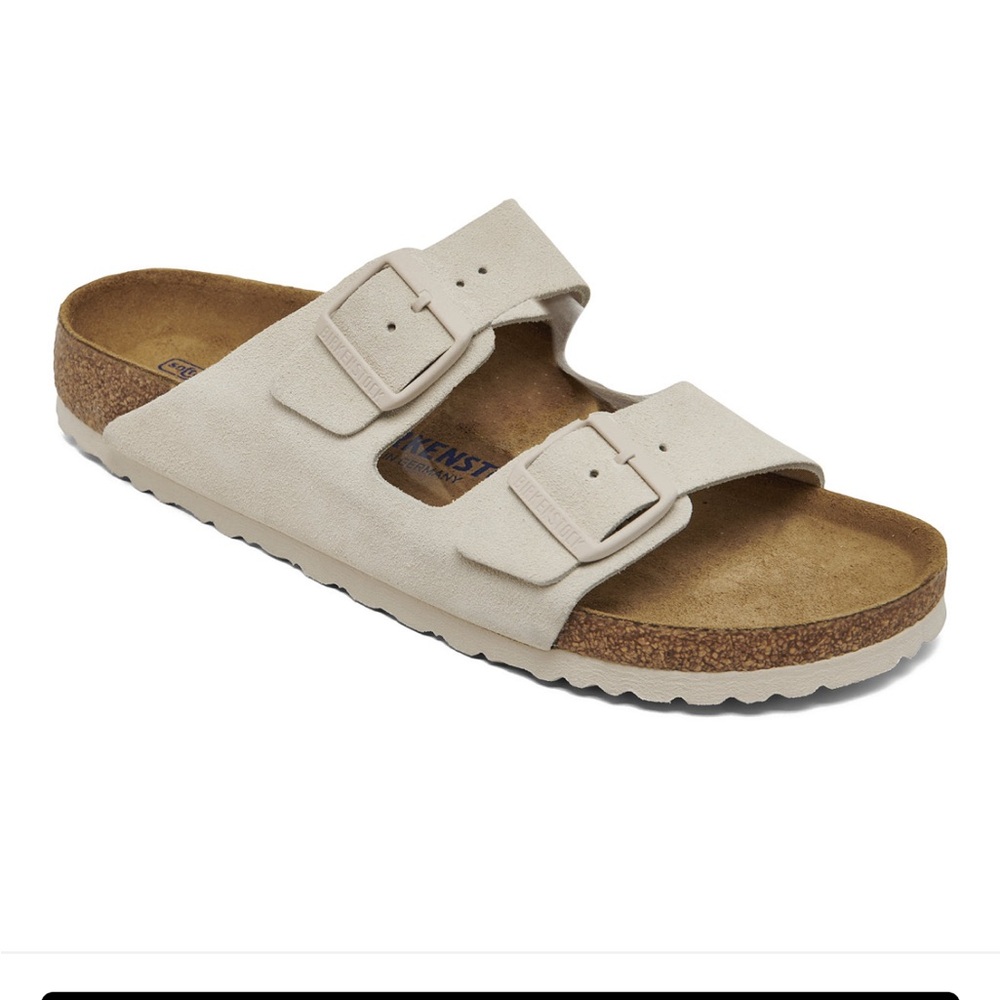 Birkenstock Women's Arizona Soft Footbed Suede Leather Sandals Size 7-7.5 EU 38